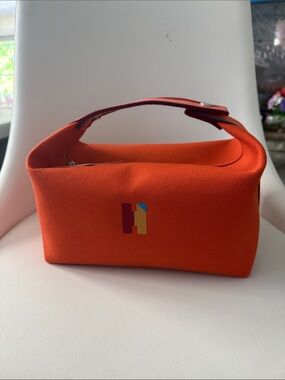 Hermes Bride A Brac Orange Canvas Top-Handle Women’s Bag